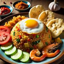 Nasi Uduk Komplit
